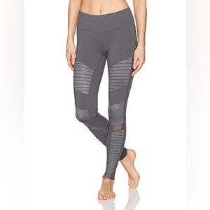 Alo Yoga Slate/Glossy Slate Moto Leggings XS